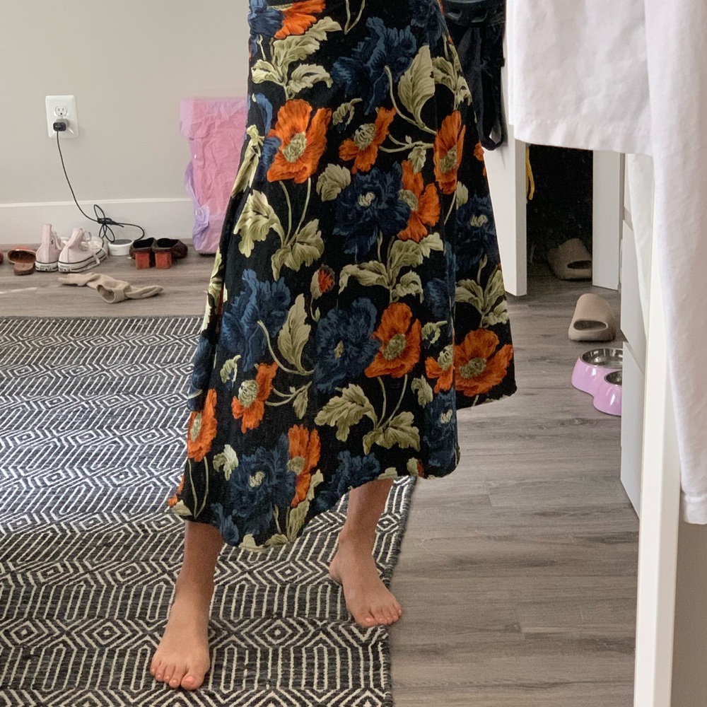 Topshop flower slip skirt